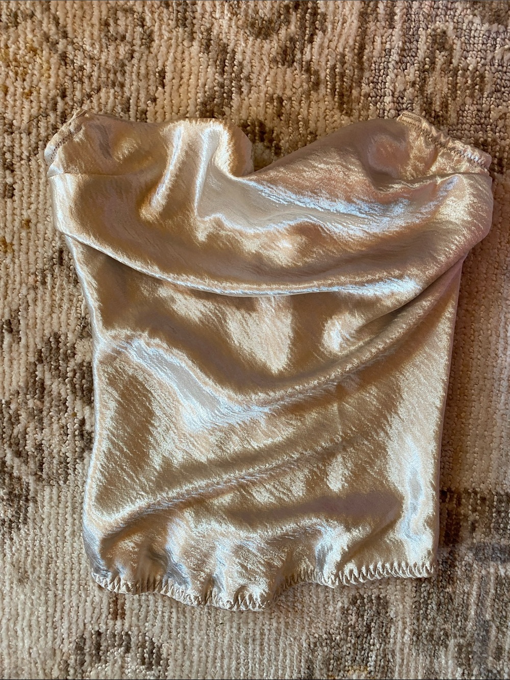 Victoria's Secret  corset top silver silk Top - Pearl